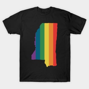 Mississippi State Rainbow T-Shirt